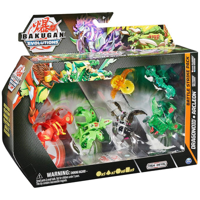 Bakugan 'Evolutions' Battle Strike 6er Pack mit 1 Platinum Ball (Darkus Dragonoid), 2 Basic Balls (P