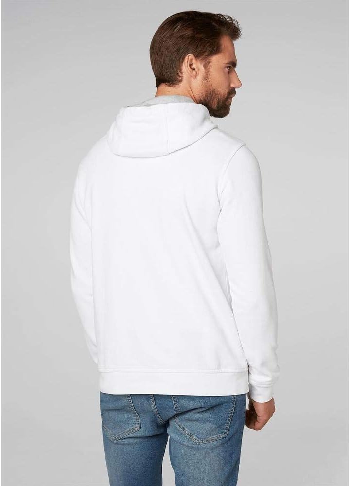 Helly Hansen Herren Hh Logo Hoodie Sweatshirt mit Kapuze (1er Pack) Weiss S Buchstabenmuster, Weiss