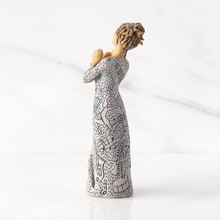 Willow Tree Music Speaks (hellere Haut), geformte, handbemalte Figur, Hellere Haut