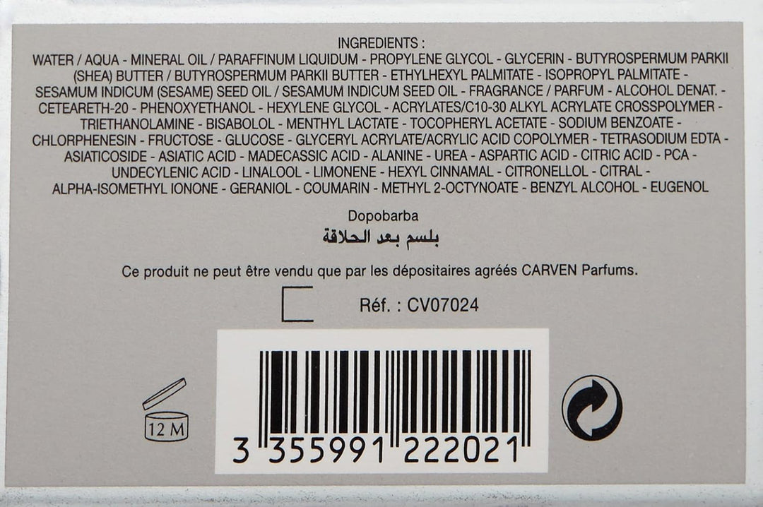 Carven L'Eau Intense Baume Après-Rasage 100 Ml