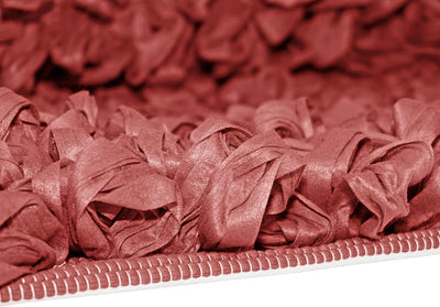 Lashuma Zottelteppich Masala Pink, weiche hochfor Badematte 50x70 cm 50x70 cm Marsala, 50x70 cm Mars