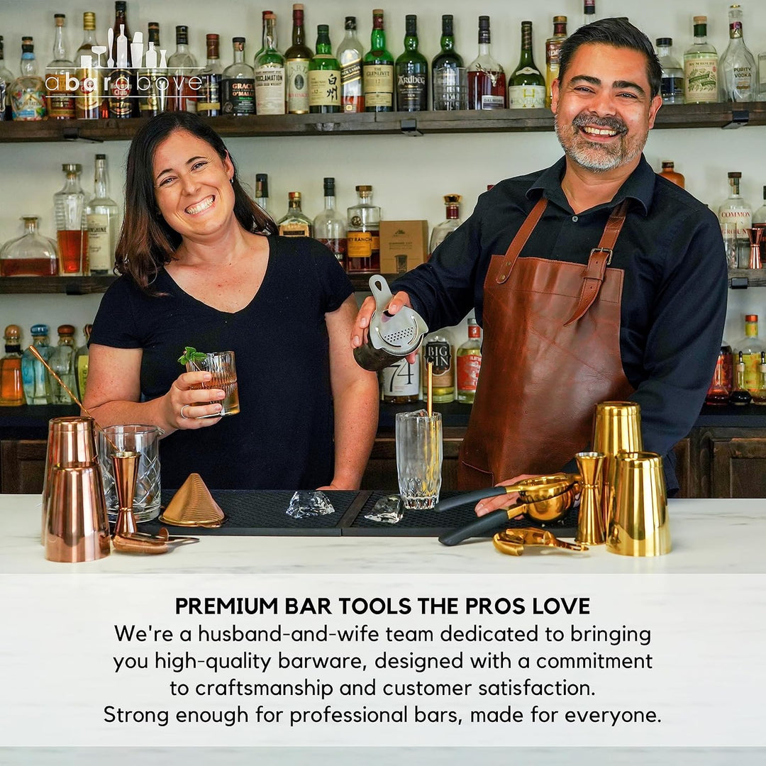 Premium Bar Set for Craft Cocktails at Home Bars and Professional Bartenders | Complete Stainless St