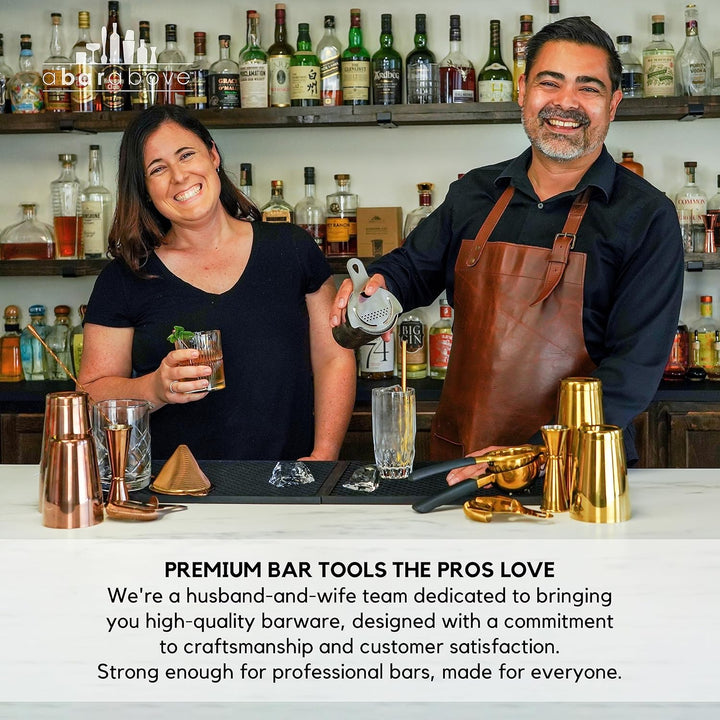 Premium Bar Set for Craft Cocktails at Home Bars and Professional Bartenders | Complete Stainless St