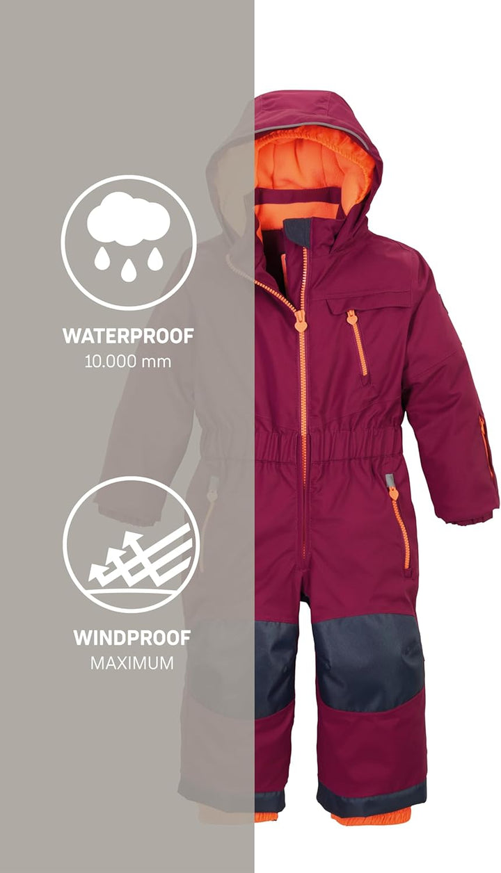 Killtec Jungen Skioverall/Schneehose mit Kapuze Gauror Jr 92 orchidee, 92 orchidee