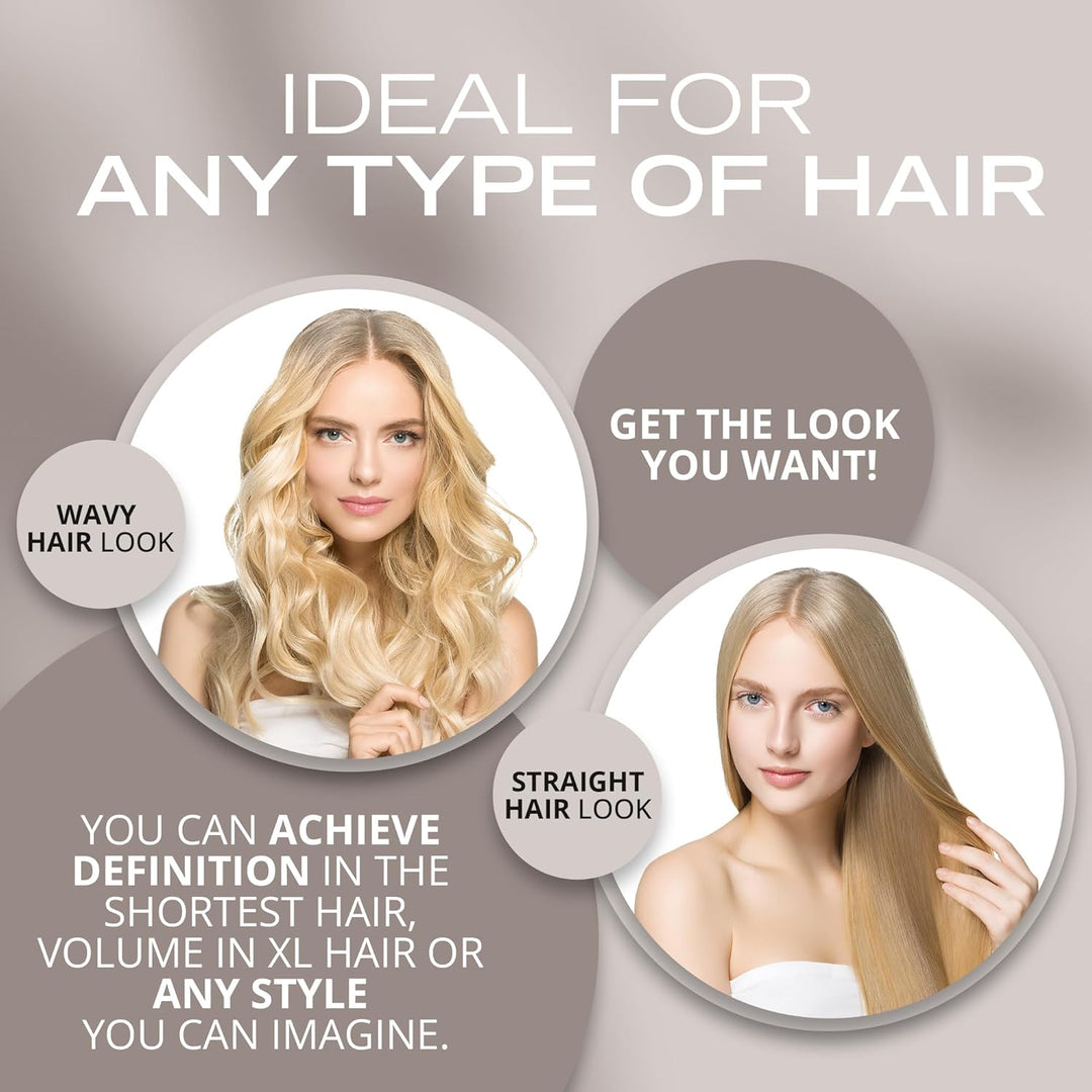 Corioliss | Haarbürsten für Frauen | Professionelle Ionic Haarbürste im Titanium Rundfass | Ideal zu