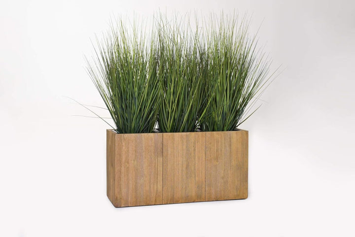 VIVANNO Pflanzkübel Pflanztrog Holz Maxi Braun (35x64x25), 35x64x25