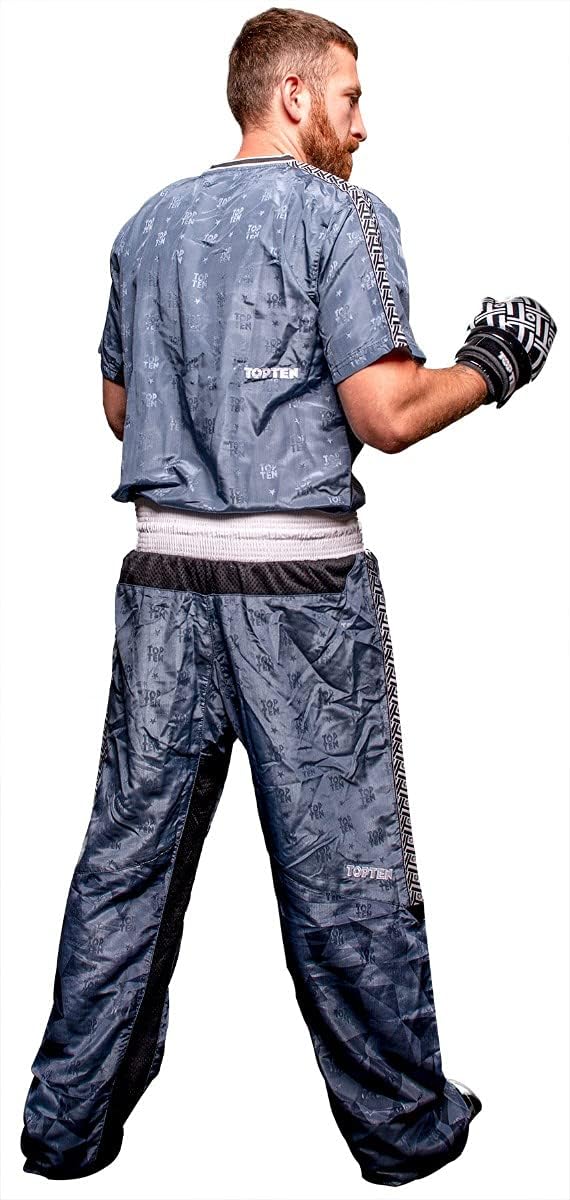 T-Shirt mit V-Ausschnitt zum Kickboxen „Kickboxjacke Prism“ Schwarz S, Schwarz S