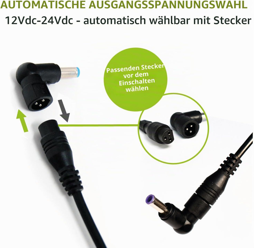 Tecnoware Universal-Ladegerät 95W für Notebook - Netzteil für PC mit 10 Steckverbindern kompatibel m