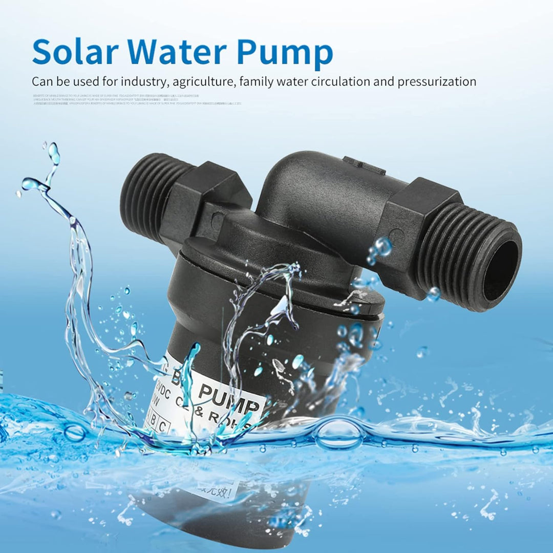 FTVOGUE Solar Hochtemperatur-Wasserpumpe Bürstenlose Tauchpumpe für Umwälzpumpe DC12V/10W