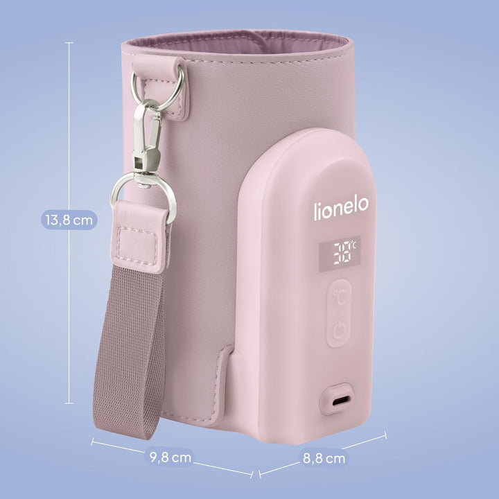 LIONELO Thermup Go Evo Tragbarer Babyflaschenwärmer, hält Flüssigkeiten warm, 5 Betriebstemperaturen