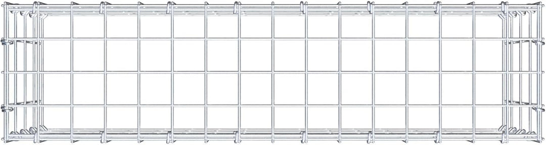 GABIONA Anbau-Gabione Typ3 eckig, Maschenweite 5 x 10 cm, Tiefe 20 cm, Gabione 80 x 40 x 20 cm (L x