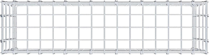 GABIONA Anbau-Gabione Typ3 eckig, Maschenweite 5 x 10 cm, Tiefe 20 cm, Gabione 80 x 40 x 20 cm (L x