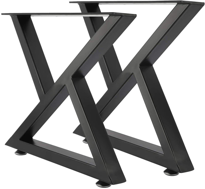 Homtone 2er-Set Schwerlast Metall Tischbeine, Industrielle Stahl Bankbeine Tischfüsse für DIY Coucht