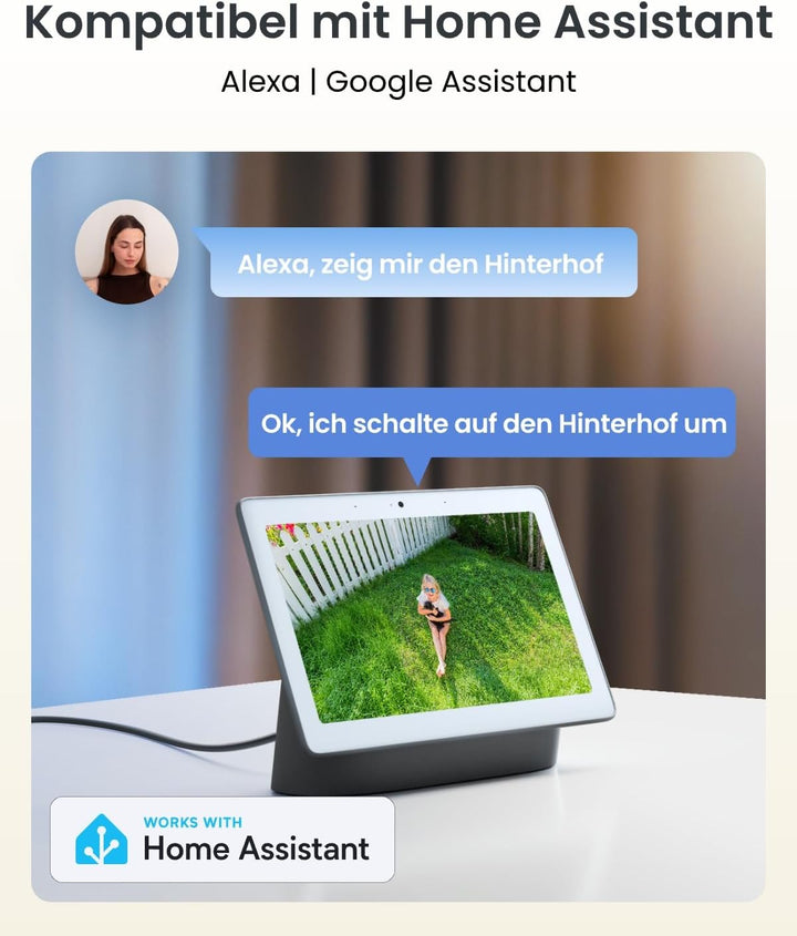 Reolink 4K PT Solar Überwachungskamera Aussen Set Outdoor Akku mit Home Hub, 360° Schwenkbare, Farbn