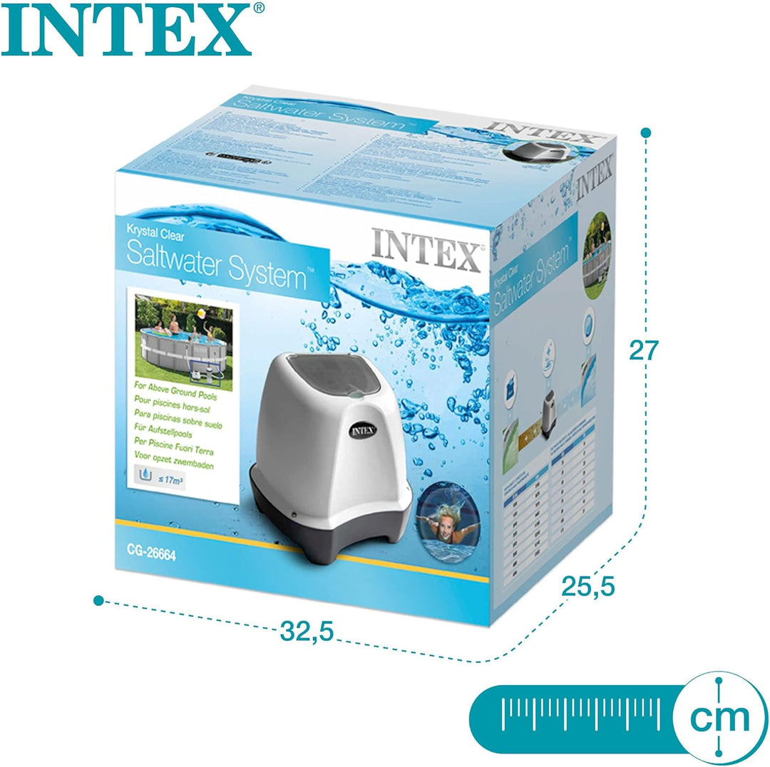 Intex 230V Krystal Clear Saltwater System CG-26664 Single, Single