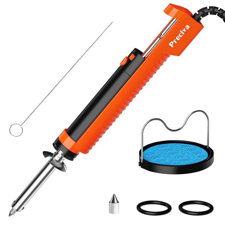 Entlötpumpe, Preciva Entlötkolben Lötkolben Lötabsauger mit 1.0mm und 1.2mm