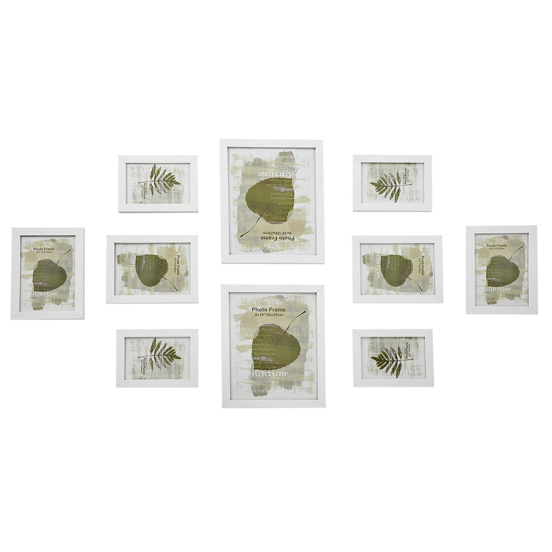 SONGMICS Bilderrahmen 10-er Set Fotorahmen - 2 STK. 20 x 25 cm, 4 STK. 13 x 18 cm und 4 STK. 10 x 15