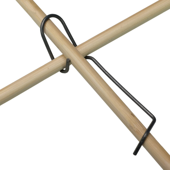 100 Tonkinklammern - Bambusklammern, Clips aus Edelstahl 306 für Bambus Stangen (Bambusrohr) mit Dur