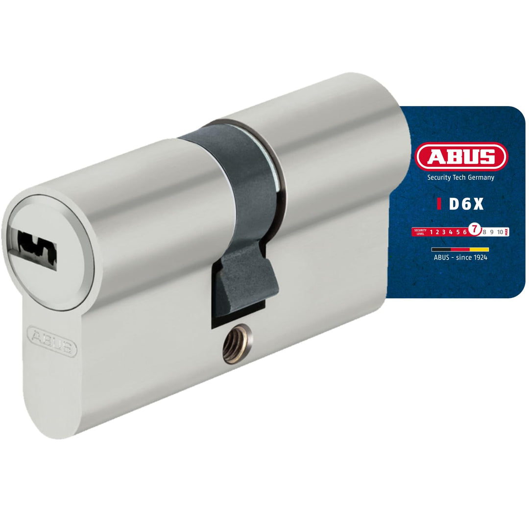 ABUS Profilzylinder D6XNP 45/50 mit 5 Schlüsseln und Code-Karte - Türschloss für Sicherheit an Haust