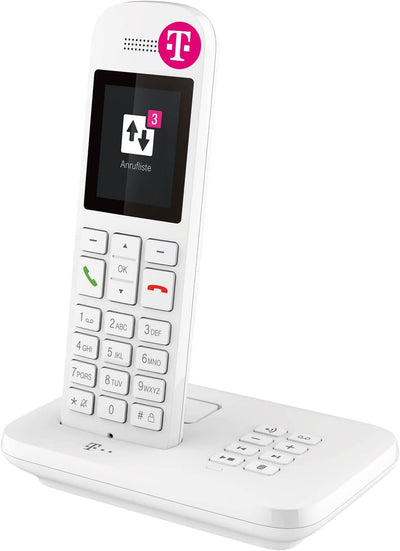 Telekom Telefon schnurlos Sinus A12 mit Anrufbeantworter I Festnetztelefon mit grossem Farbdisplay,