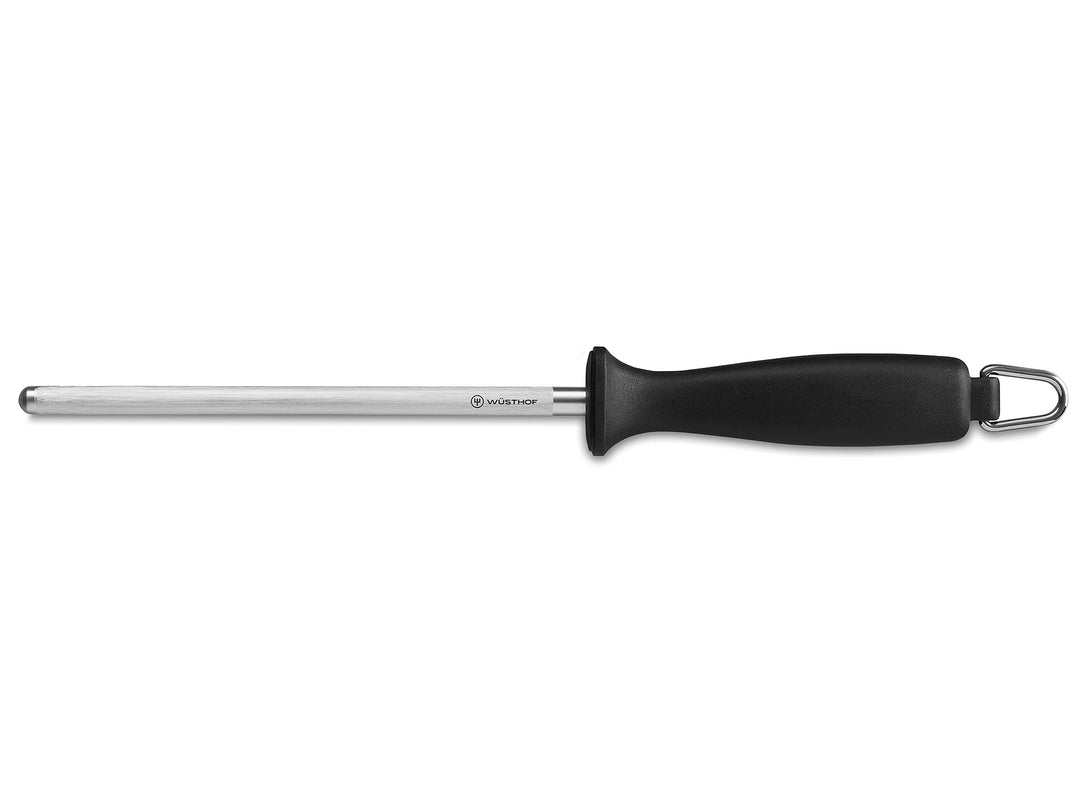 WÜSTHOF Wetzstahl 18 cm, Schwarz / Silber 18 cm rund, 18 cm rund