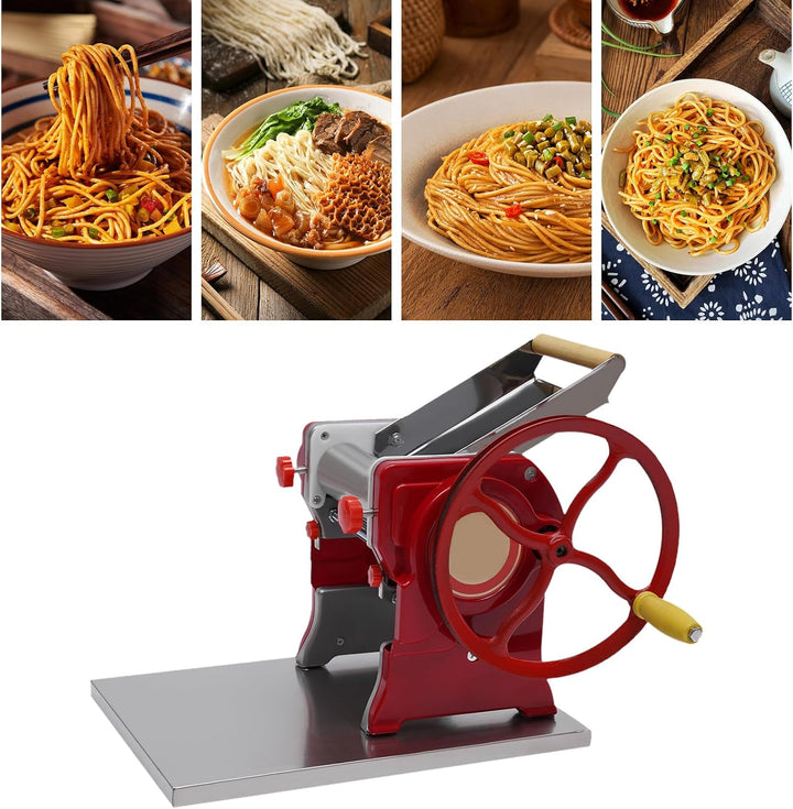 Manuelle Nudelmaschine Manuelle Teigwalzenmühle aus Edelstahl, Multifunktionale Manuelle Pasta Maker