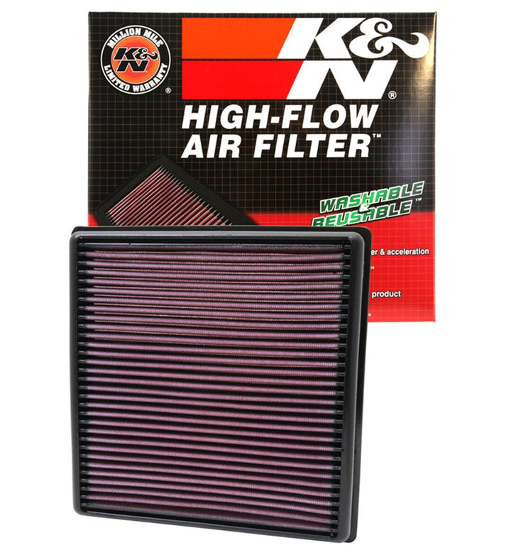 K&N Motorluftfilter: wiederverwendbar, alle 75.000 Meilen reinigen, waschbar, Premium, Ersatz-Autolu