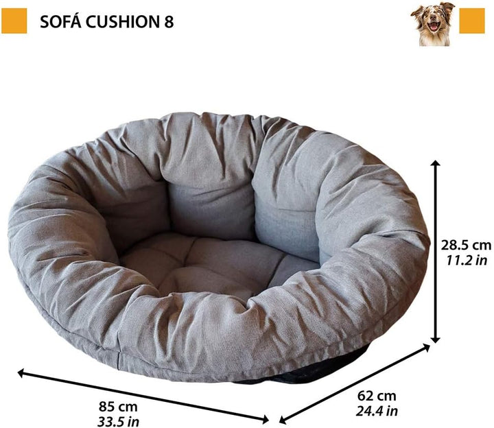 Ferplast Hundekissen, Hundebett und Katzenbett SOFA 'CUSHION 8 Kissen für Haustiere, gepolsterter Be