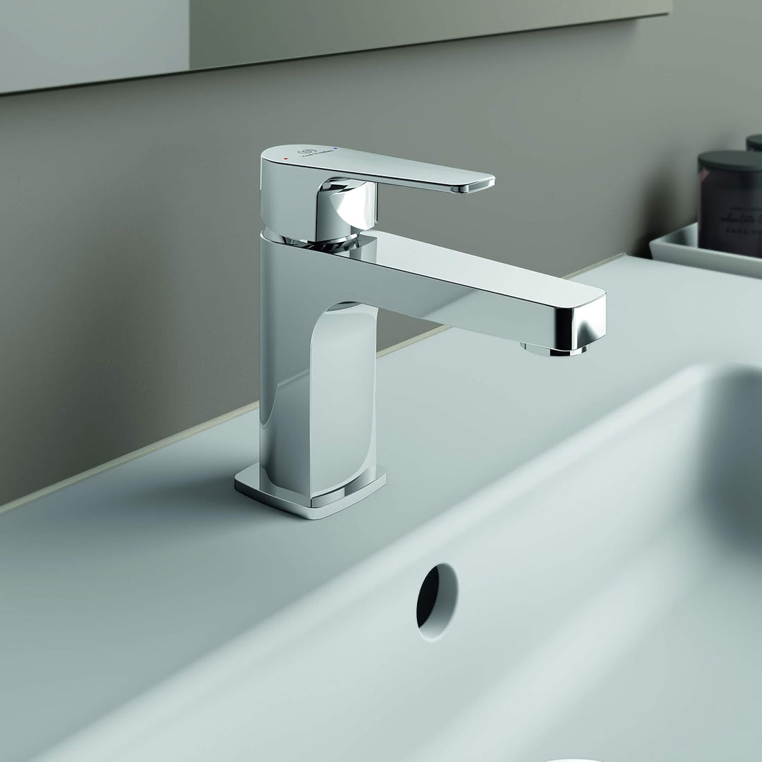 Ideal Standard BC682AA Cerafine D Waschtischarmatur ohne Ablauf, Bad-Wasserhahn mit Auslauf, Mischba
