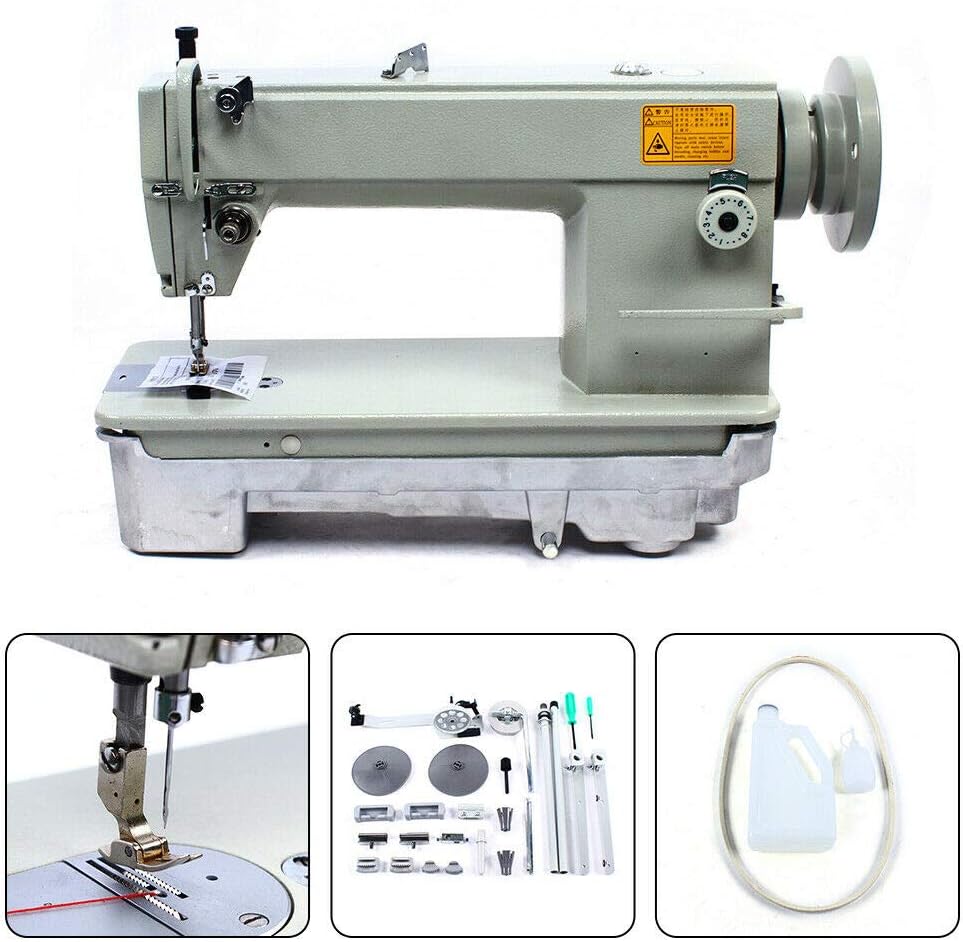 Leder Nähmaschine, Dickes Material Lockstitch Leder Nähwerkzeug, Maximaler Stichabstand 8 mm, Einste