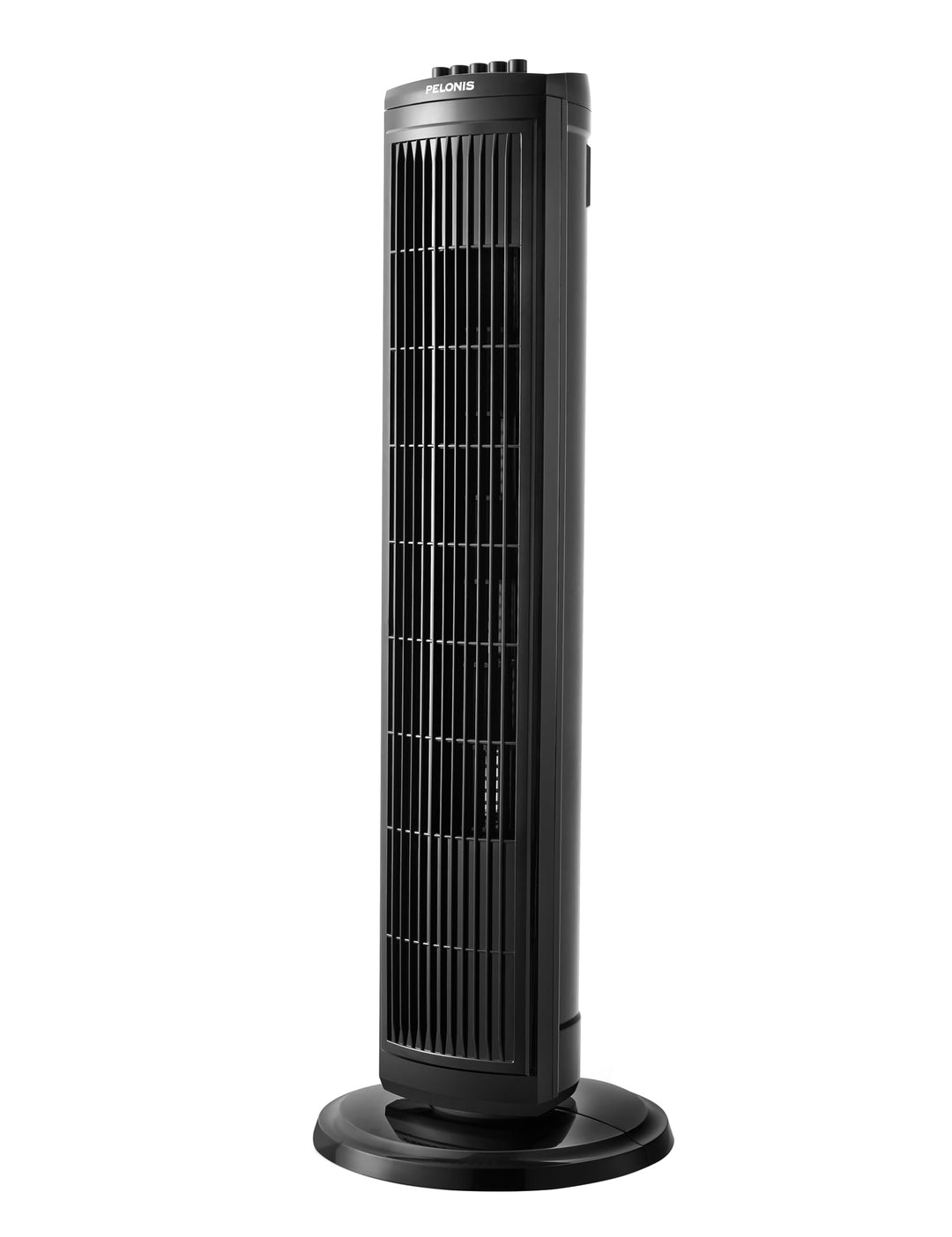 PELONIS 76 cm Oszillierender Turmventilator, 3 Geschwindigkeitsstufen, 8H Timer, Leiser & Platzspare