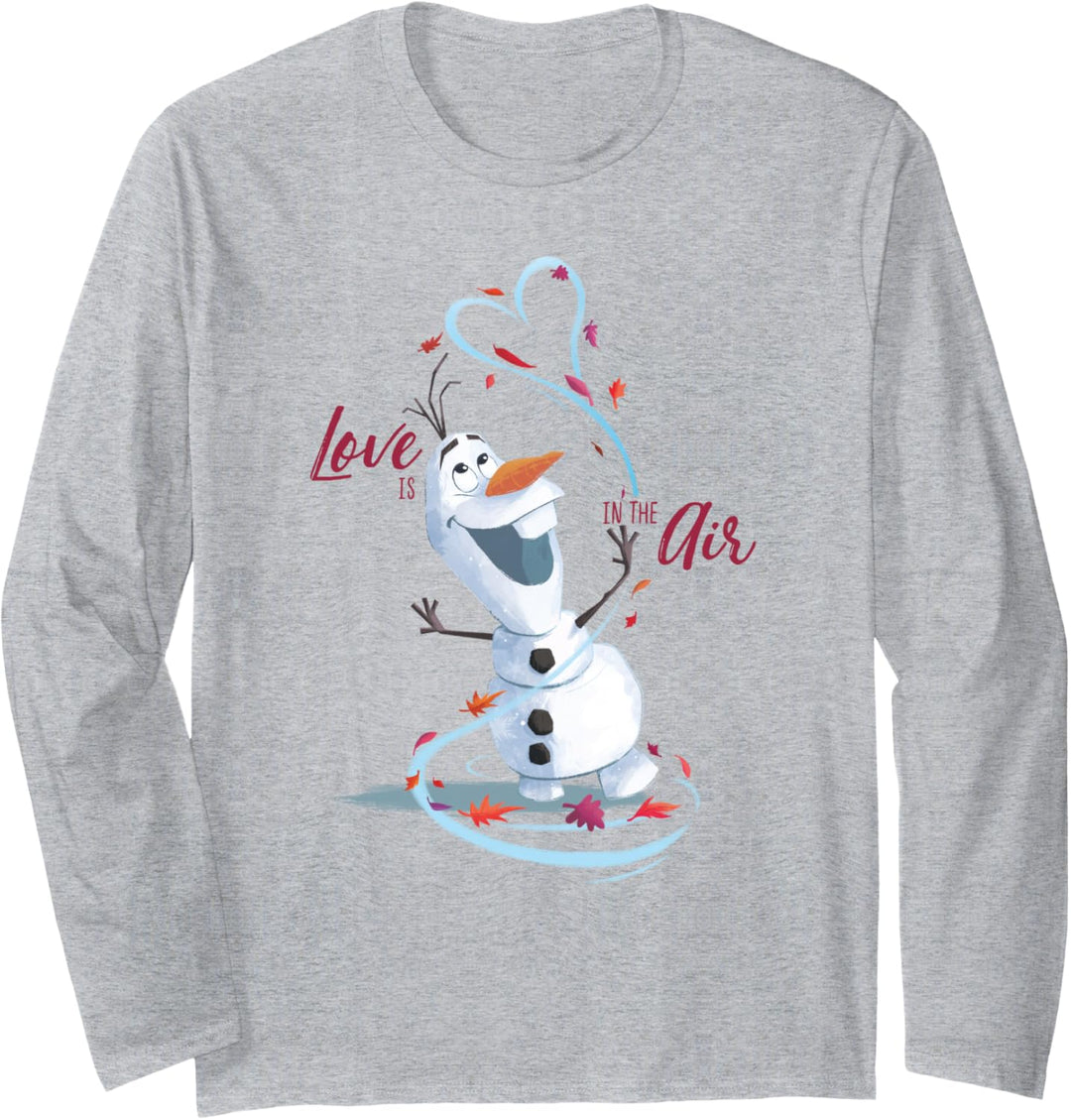 Disney Frozen Valentine's Day Love Is In The Air With Olaf Langarmshirt