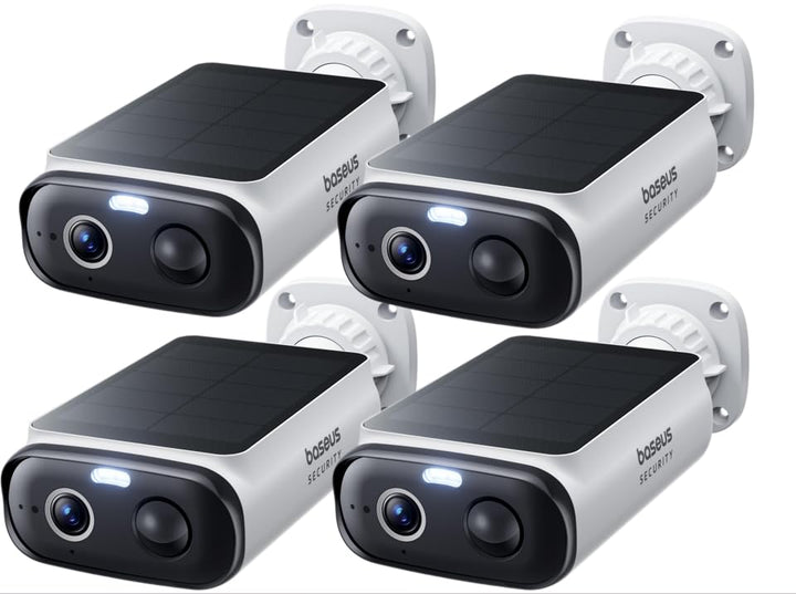 Baseus Security S1 Lite Überwachungskamera Aussen Solar Akku WLAN, IP67 Wetterfest, Kamera Überwachu