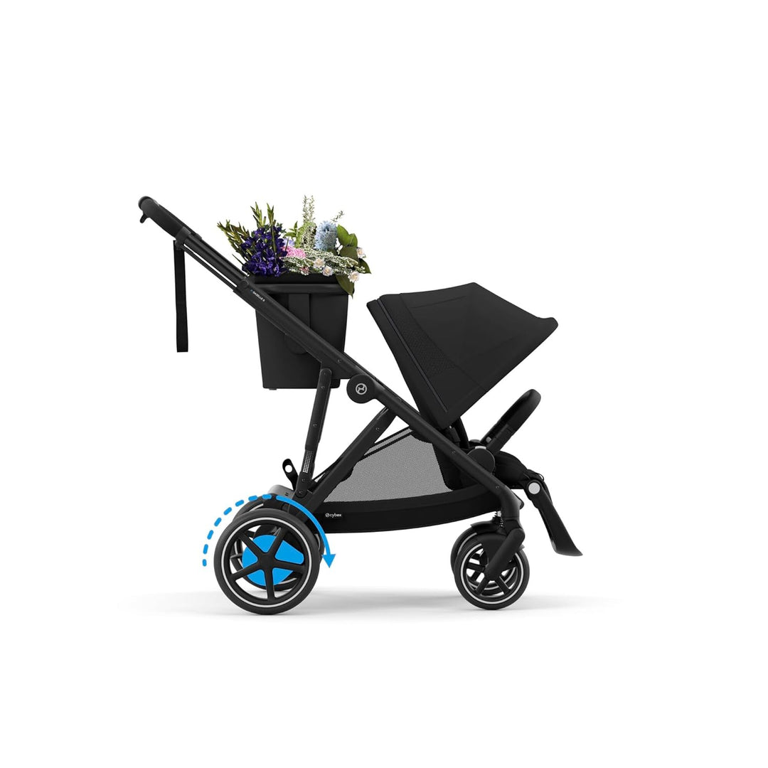 CYBEX Gold Kinderwagen e-GAZELLE S, Ab Geburt bis ca. 4 Jahre, Max. 22 kg (Single-Modus) / 2x 22 kg