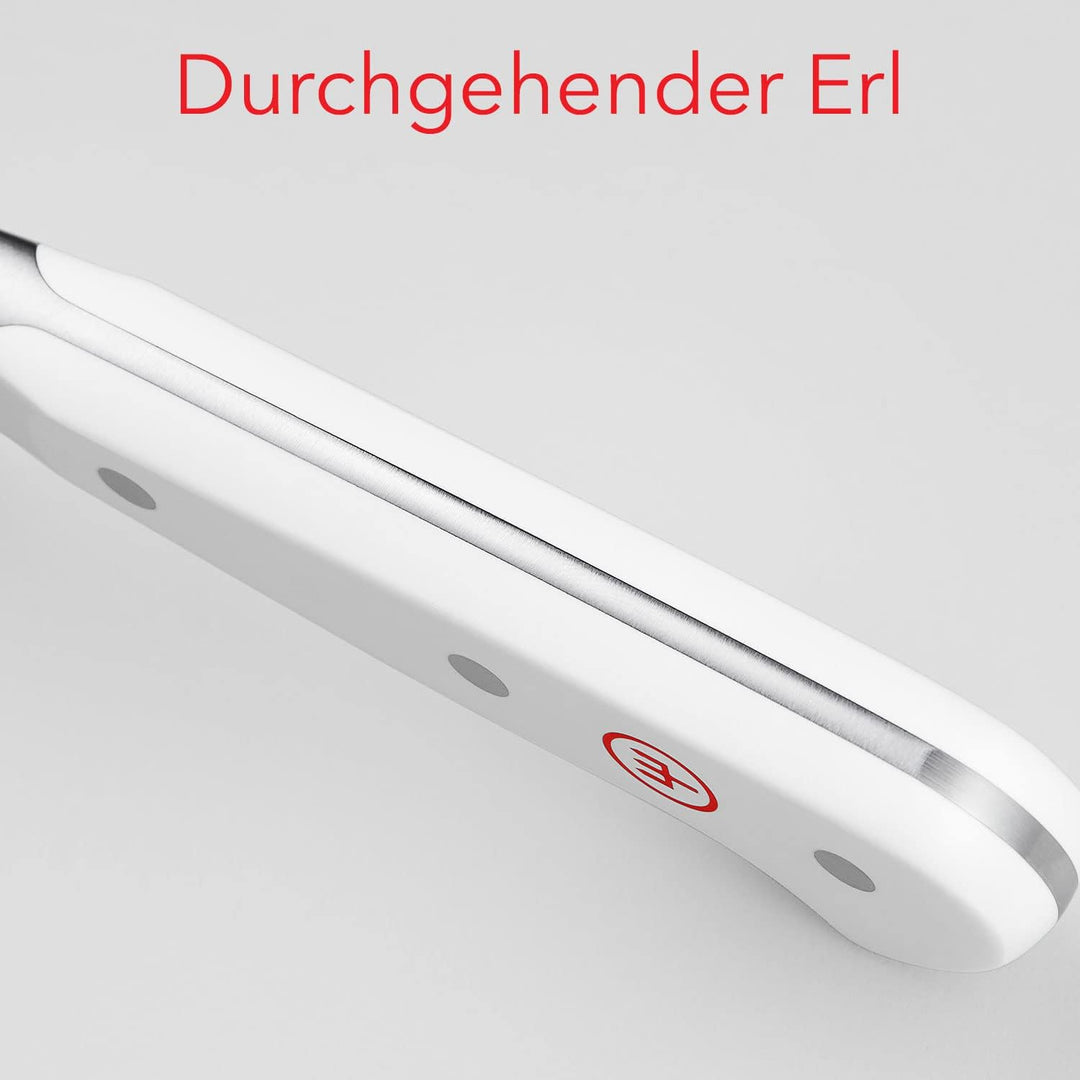 WÜSTHOF Classic Brotmesser 23 cm mit Präzisions-Doppelwelle, weiss, Weiss