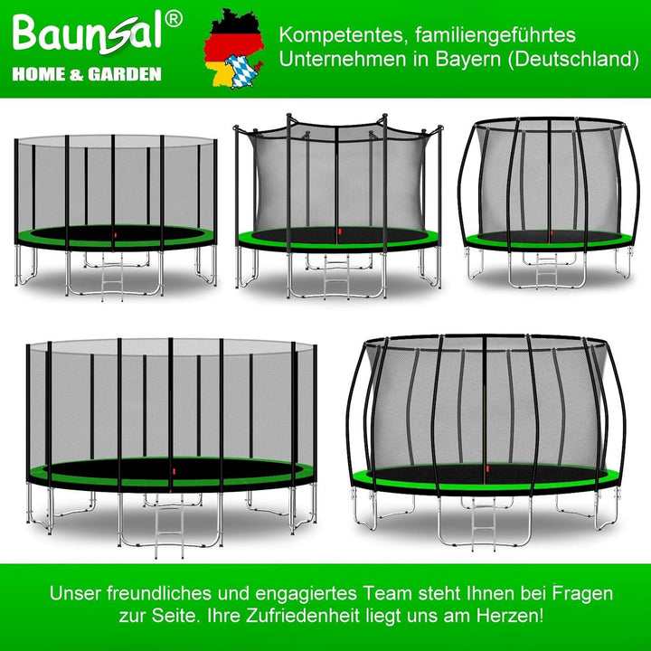 Baunsal® Trampolin Randabdeckung Ø 183 244 250 275 300 305 335 366 370 396 400 427 430 457 460 487 4