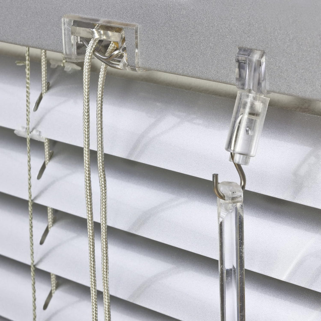 Alu Jalousie Silber - Breite 40 bis 240 cm - Höhe 130/160 / 220 cm - Tür Fenster Rollo Jalousette Al