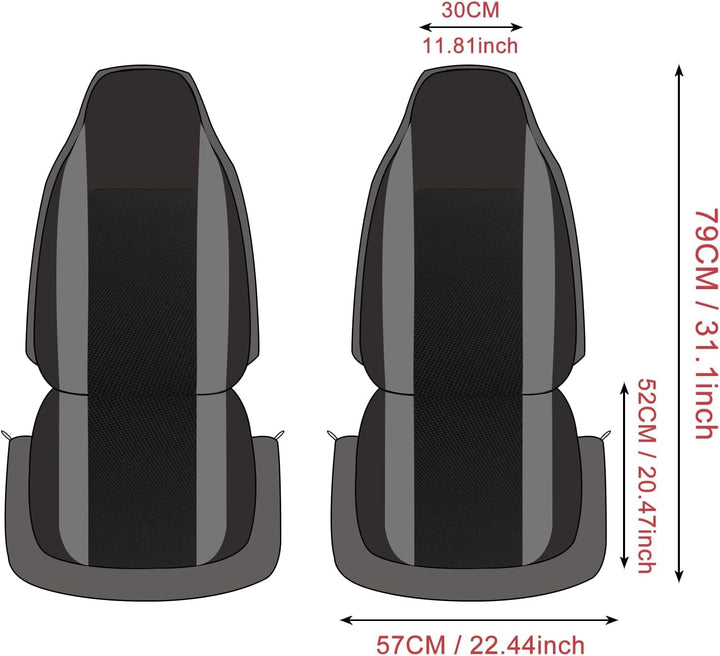 OKIIO Massgeschneidert Autositzbezüge Set die Vordersitze für SEAT Cupra Born Electric Drive 150 kW,