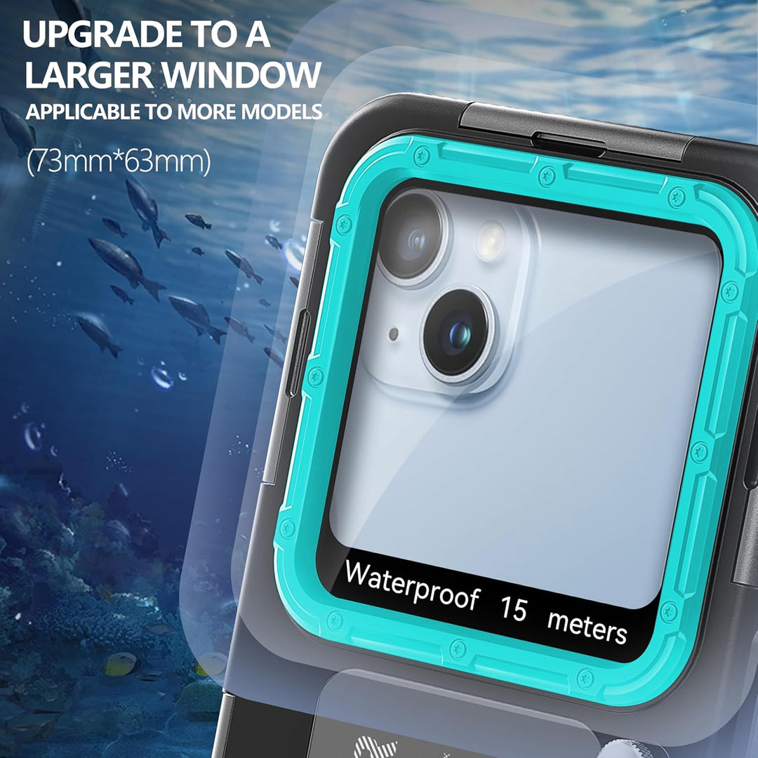 Unterwasser-Tauchgehäuse für iPhone 16/15/14/13/12/11 Pro Max/XR/XS/X &amp; mehr, Professioneller Schutz