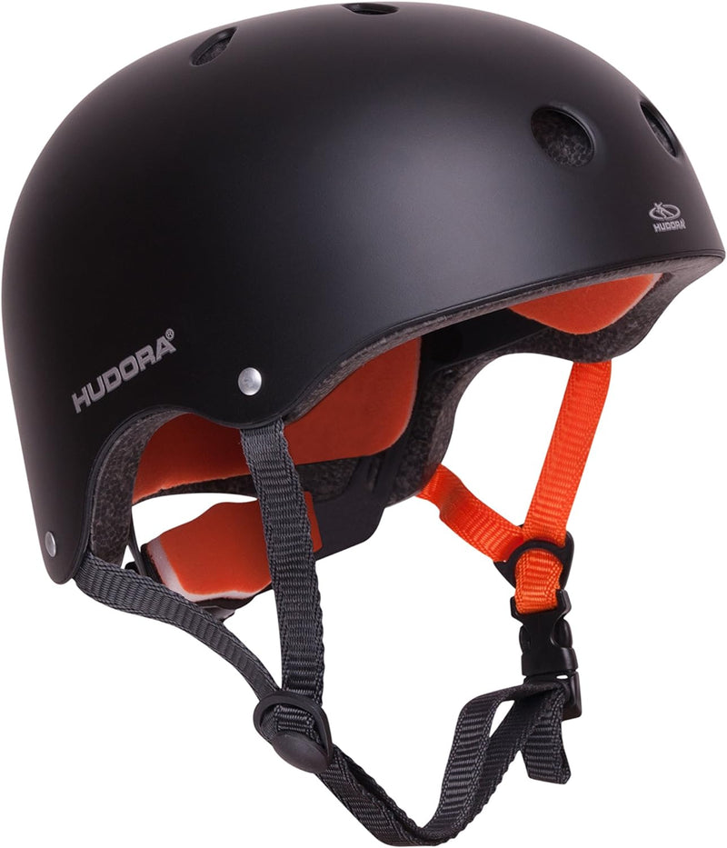 HUDORA 84103 - Skateboard-Helm, Scooter-Helm anthrazit, Gr. 51-55, Skate Helm, Fahrrad-Helm 56-60 An