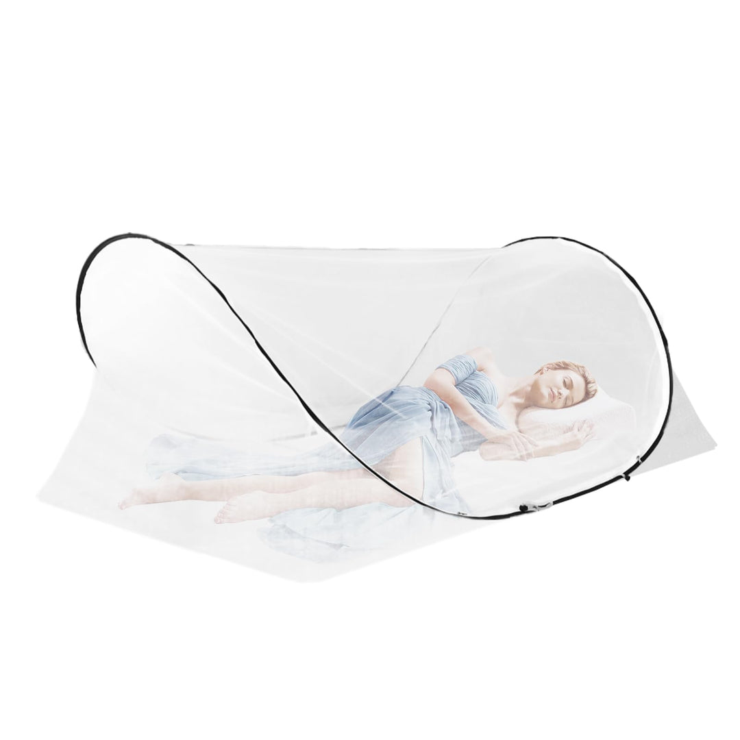 Moskitonetz Pop Up Bett, 200 x 100 x 70cm Einzelbett Faltbares Moskitonetz Reise Mückennetz, Tragbar