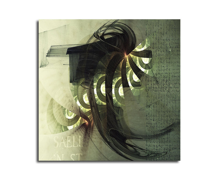 Paul Sinus Art Kunstdruck Abstrakt406_60x60cm Leinwandbild - Drehmomente - Spirale XXL fertig auf Ke