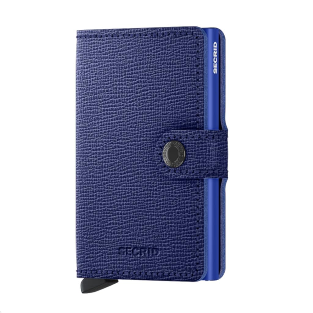 Secrid Miniwallet Crisple Cobalt, Unisex-Erwachsene Reisezubehör- Brieftasche, Cobalt, Talla Única -