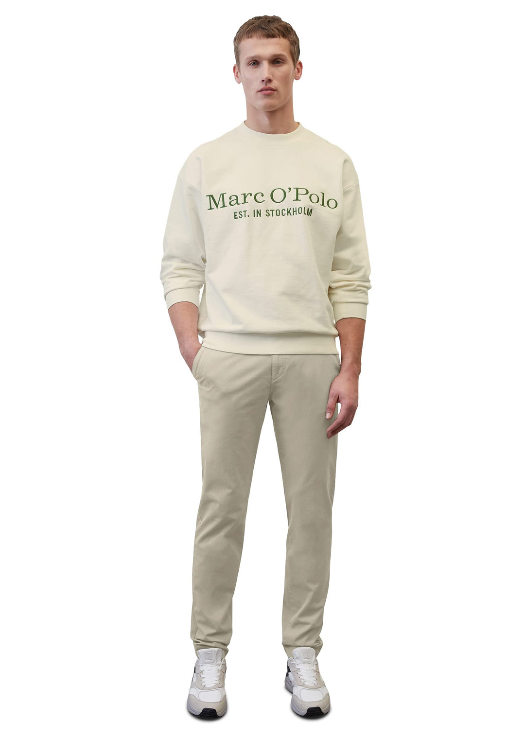 Marc OߴPolo Herren Chinohose mit Stretch-Anteil Slim Fit 40 910, 40 910