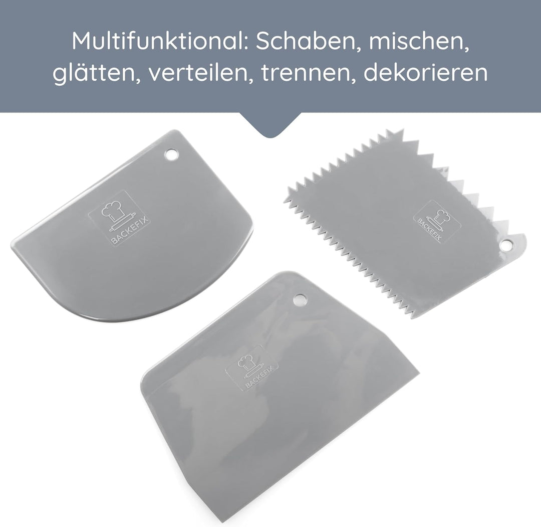Backefix Gärkorb Set - die perfekte Grundausstattung zum Brot backen - Geschenk Set (Silikon Backmat