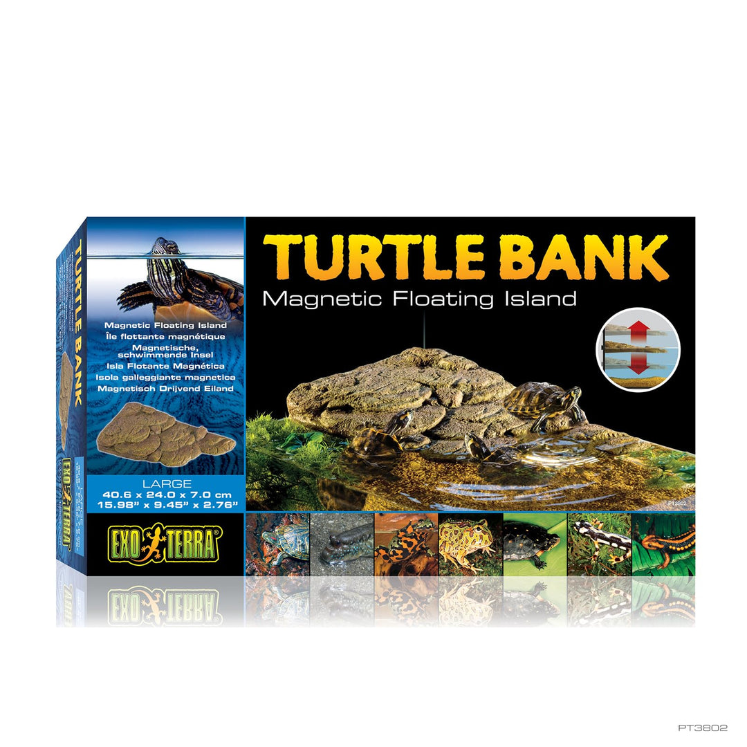 Exo Terra Turtle Bank, magnetische, schwimmende Insel für Schildkröten, ideal für Aqua-Terrarien, gr