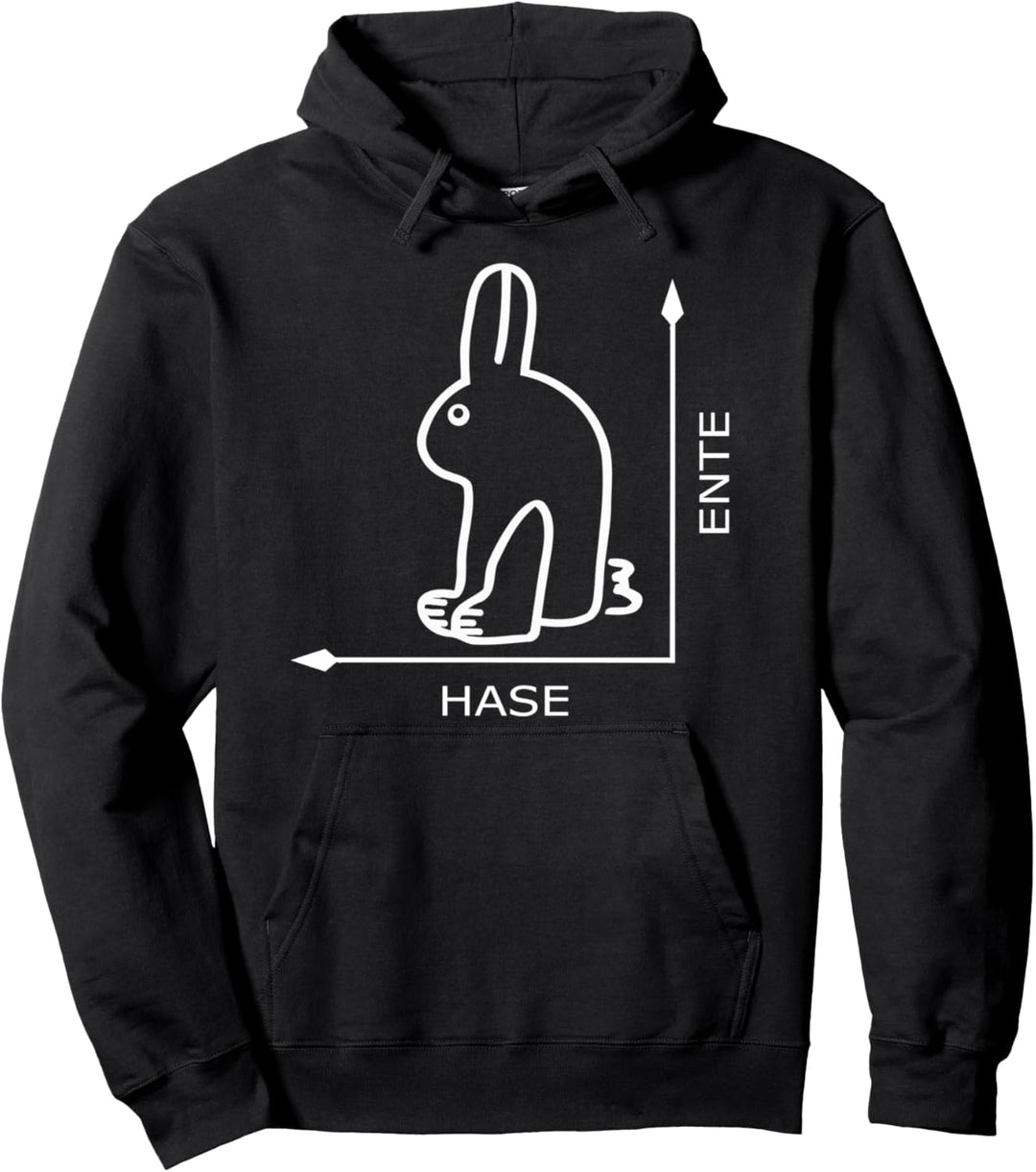 Hase Ente Optische Illusion Wittgenstein Shirt Pullover Hoodie