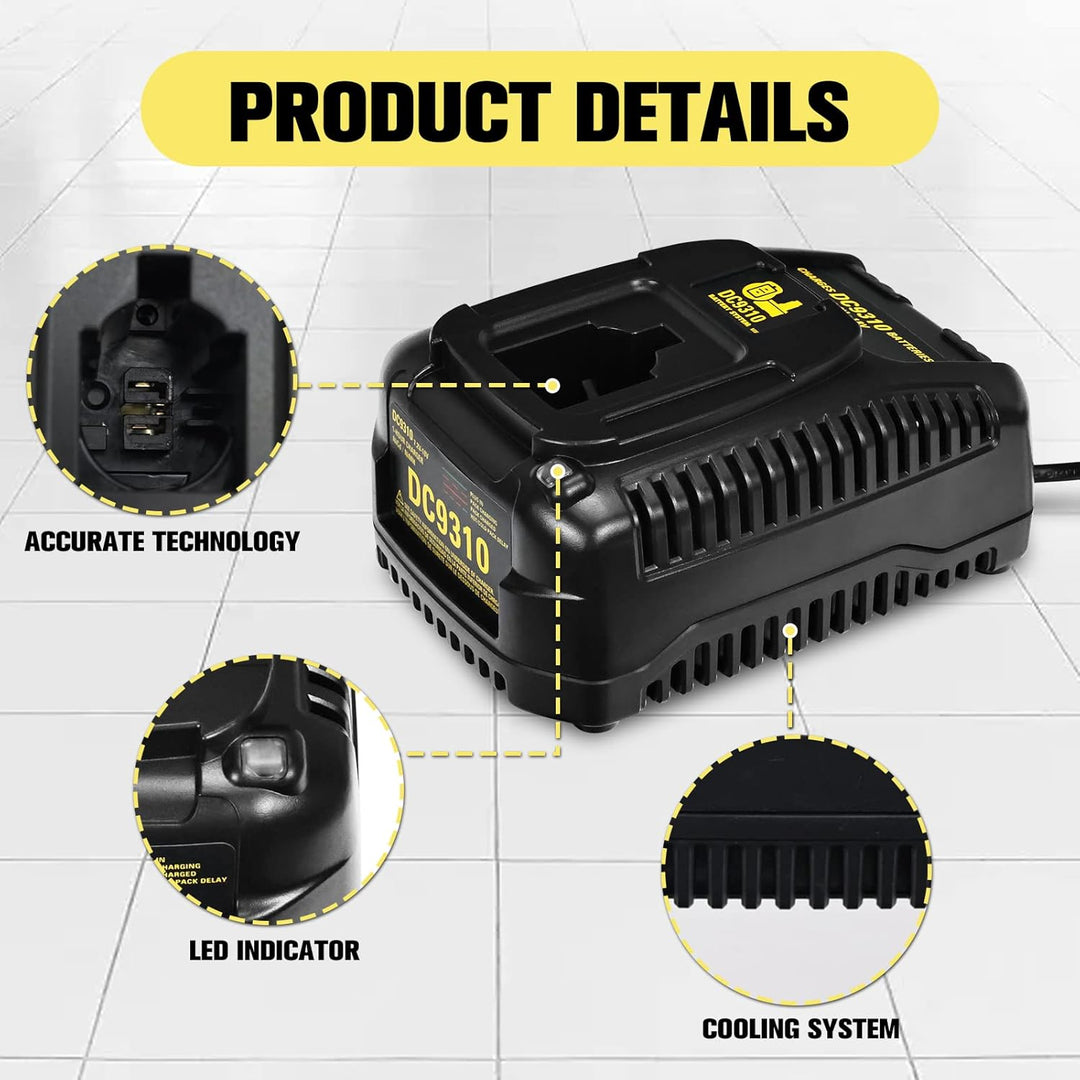 Akku-Schnellladegerät/Akkuladegerät Für Dewalt DC9310 Ladegerät 7.2V-18V NI-CD NI-MH DW9057 DC9071 D