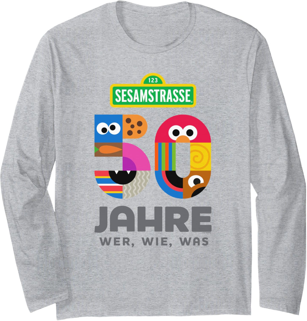 Sesame Street Sesamstrasse Sesamstrasse Logo Langarmshirt