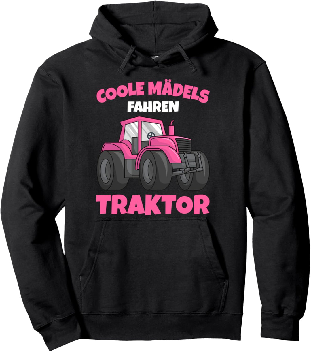 Coole Mädels fahren Traktor Trecker Kinder Mädchen Pullover Hoodie